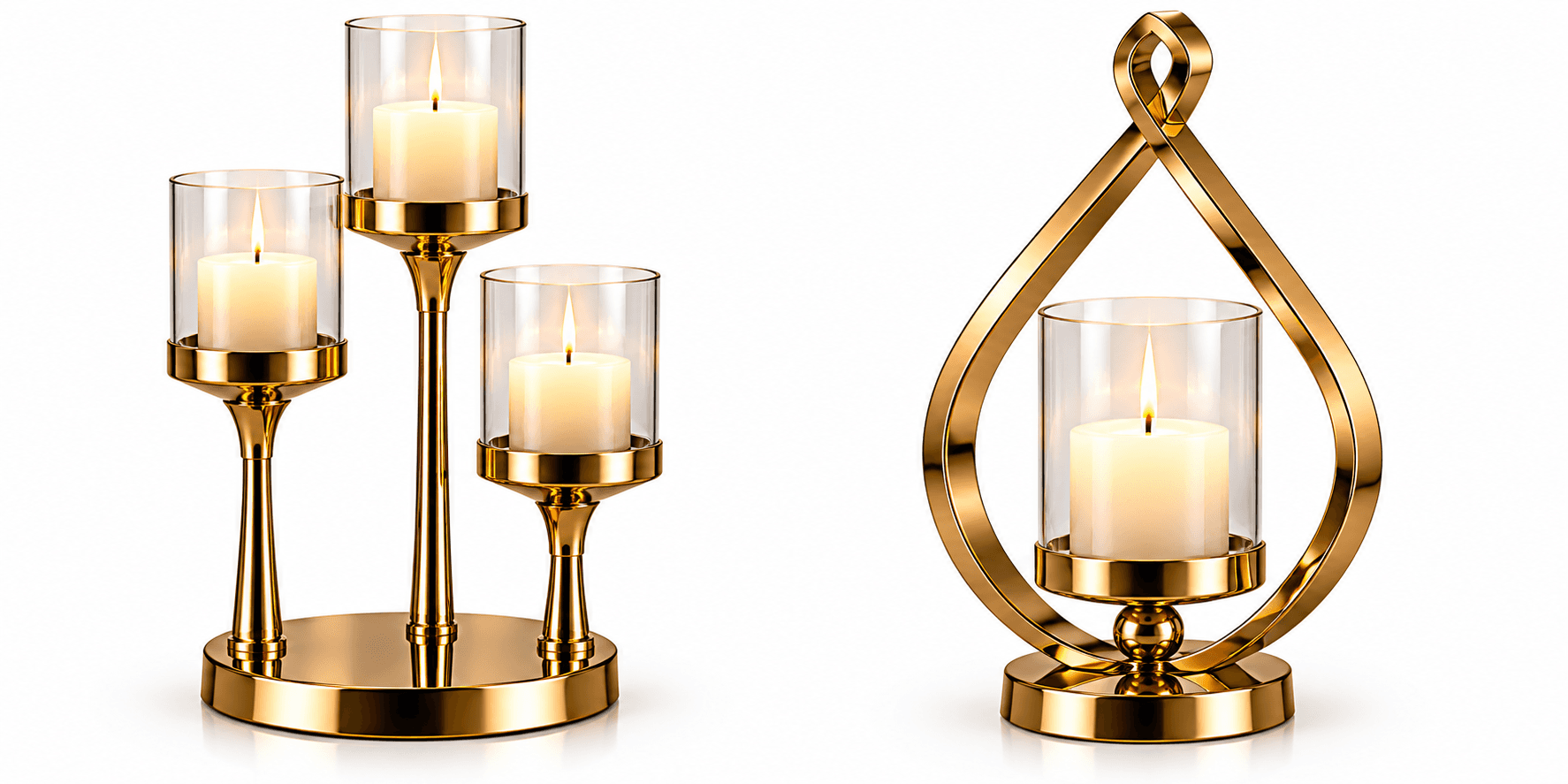 table candle holders — image 1