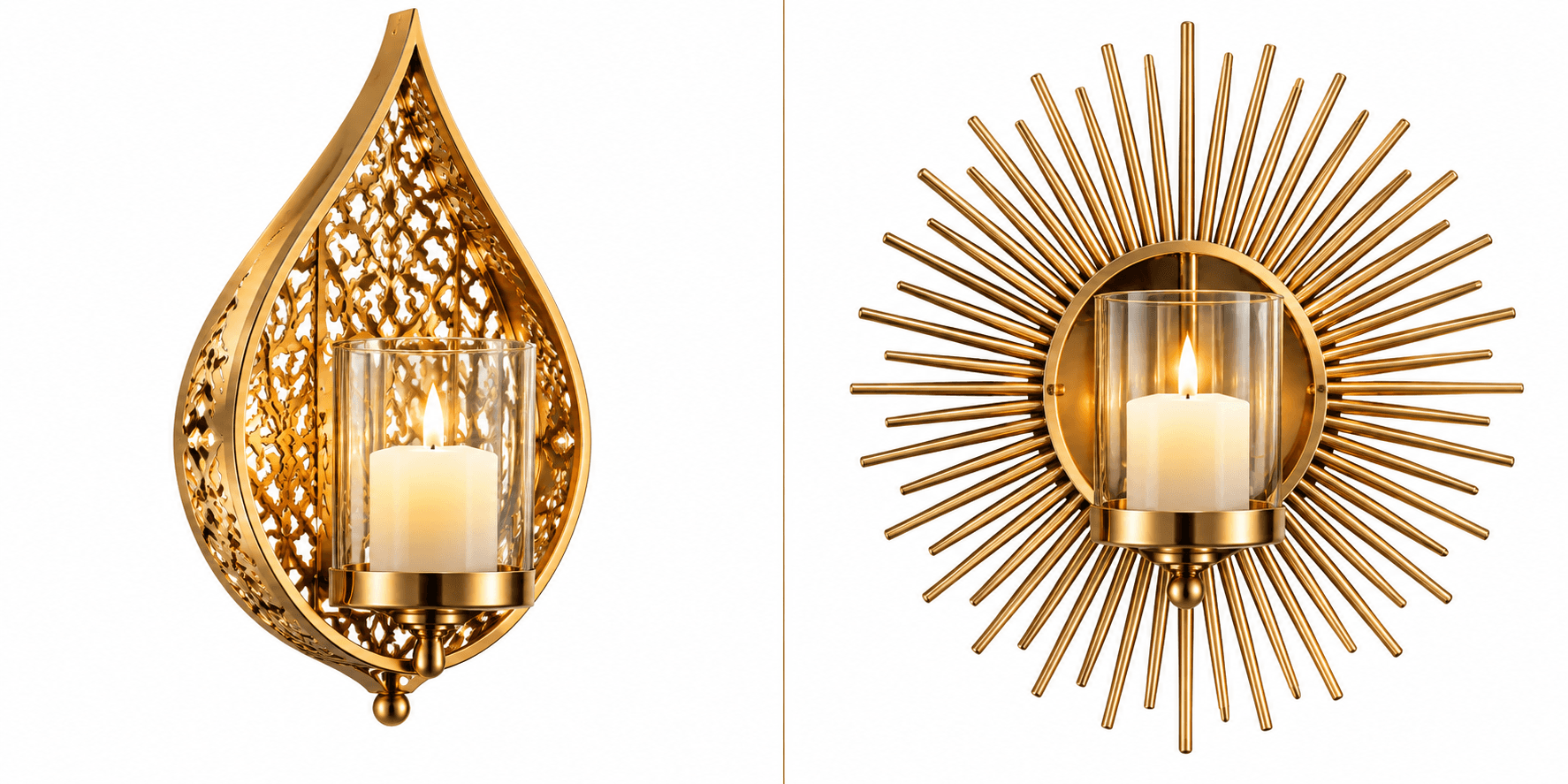 wall mounted candle holders — image 1