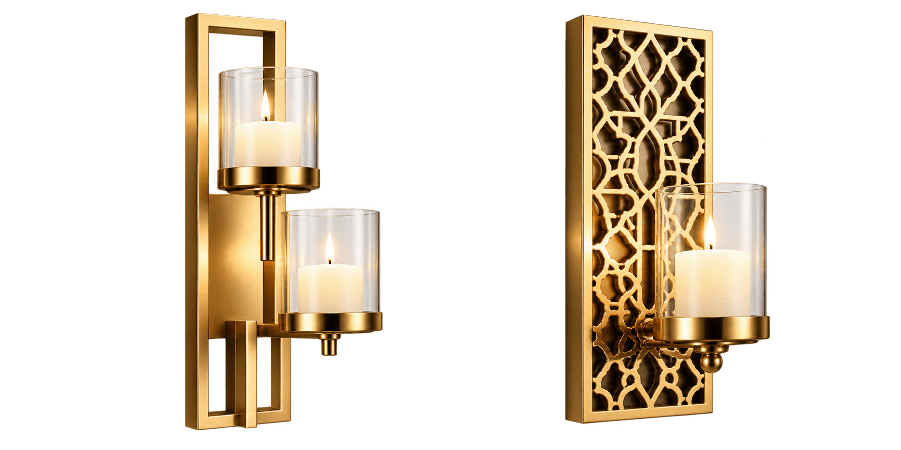 wall mounted candle holders — image 1