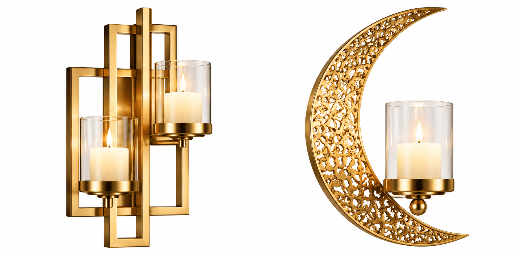 wall mounted candle holders — image 1